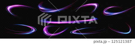 Experience the mesmerizing dynamics of light swirling in a stunning array of vibrant colors 125121387