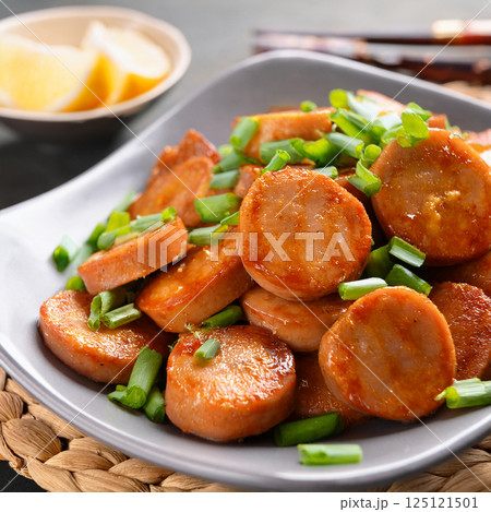 魚肉ソーセージの炒め物 125121501