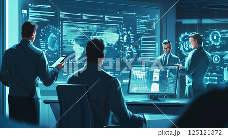 セキュリティエンジニアの作業風景 セキュリティエンジニアの作業風景 125121872