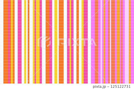 ストライプ模様 ボーダー ピンク オレンジ色 ストライプ模様 ボーダー ピンク オレンジ色 125122731