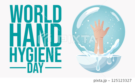 World Hand Hygiene Day Awareness Poster Template 125123327