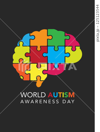 World autism awareness day stock illustration 125123544