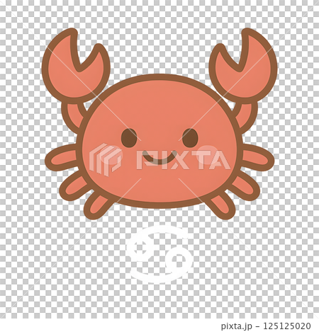 かわいいかに座の星座イラストのイラスト素材 [125125020] - PIXTA