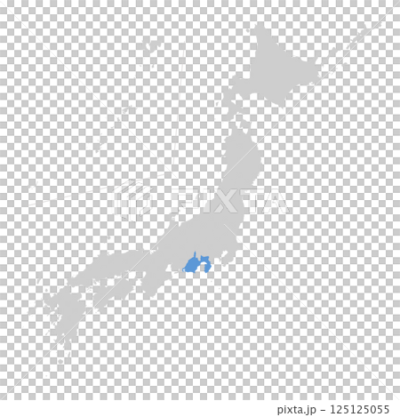 日本地図　静岡県 125125055