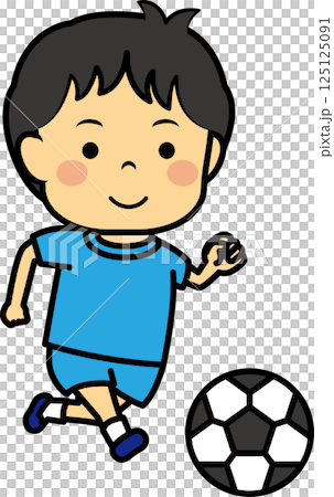 Boy playing soccer Boy playing soccer 125125091