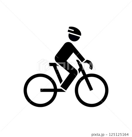 自転車に乗る人のアイコン 125125164