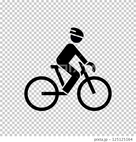 自転車に乗る人のアイコン 125125164