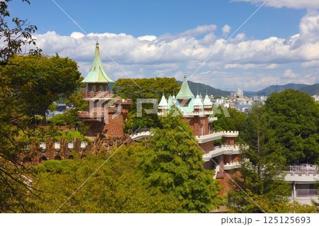 「国宝」「世界文化遺産」姫路城/手柄山中央公園のスリラー塔より) 「国宝」「世界文化遺産」姫路城/手柄山中央公園のスリラー塔より) 125125693