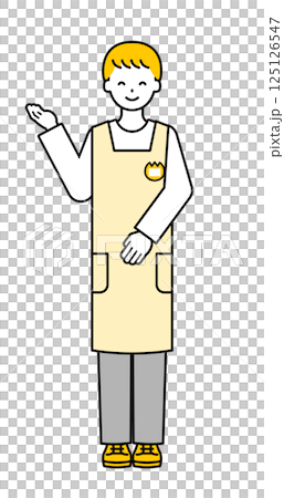 Full body pose_simple male nursery teacher 20 125126547