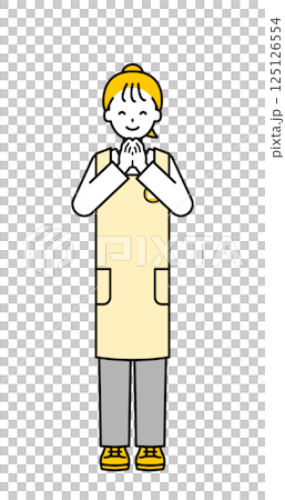 全身pose_簡單的保育員女人07 125126554