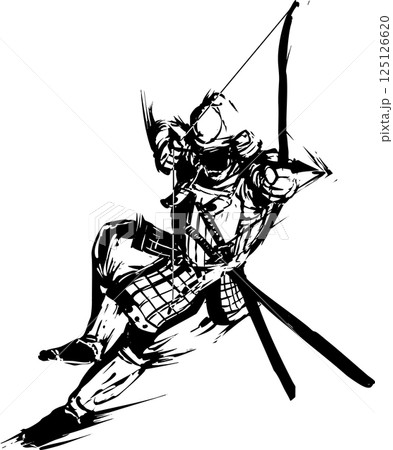 弓を引く侍 125126620