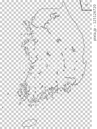 韓國空白地圖 125126720