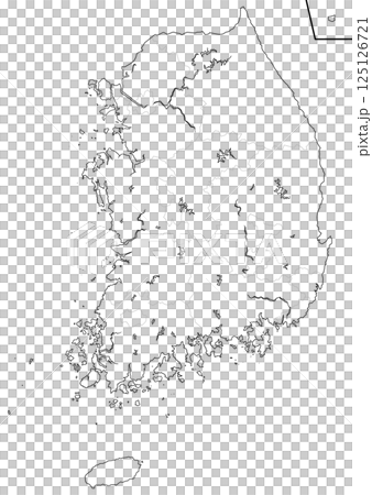 韓國空白地圖 125126721