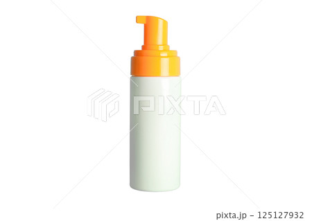 This sunscreen offers vital skin protection for summer trips, isolated on white This sunscreen offers vital skin protection for summer trips, isolated on white 125127932