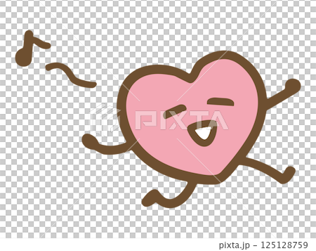 Happy heart character (vector) Happy heart character (vector) 125128759