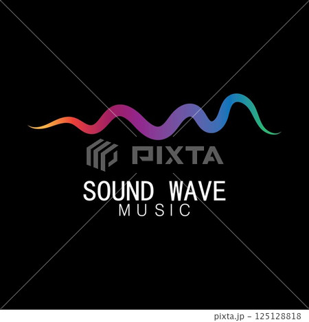 Sound waves vector illustration Sound waves vector illustration 125128818