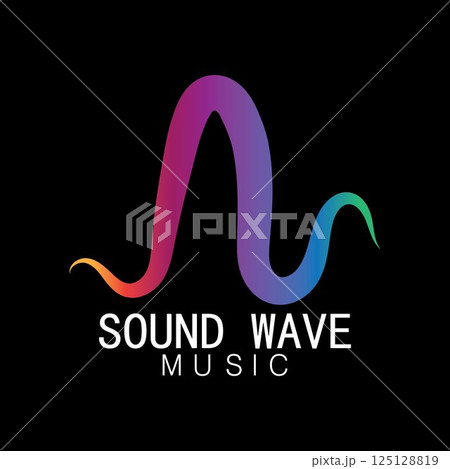 Sound waves vector illustration Sound waves vector illustration 125128819