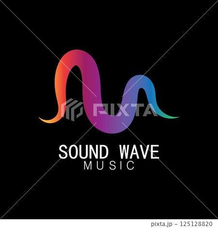 Sound waves vector illustration Sound waves vector illustration 125128820