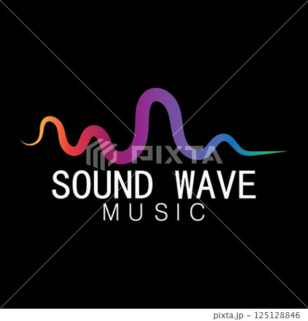 Sound waves vector illustration Sound waves vector illustration 125128846