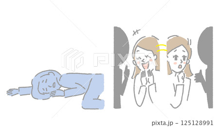 対人関係を頑張りすぎて気疲れしていまう人の表と裏の顔 125128991