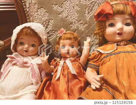 アンティークドール三姉妹 アンティークドール三姉妹 125129158