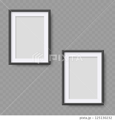 Square Photo Frame Mockup - Vector 125130232