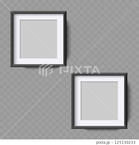Square Photo Frame Mockup - Vector 125130233