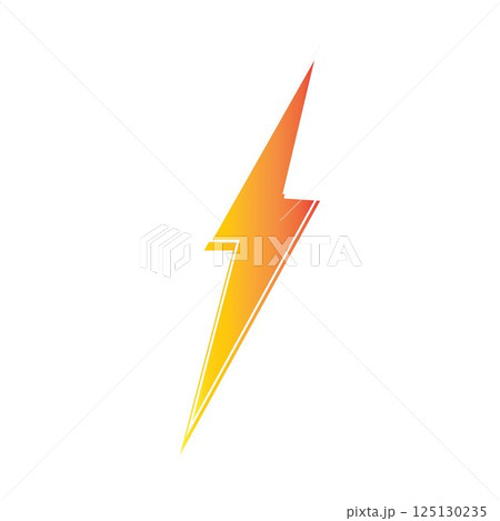 lightning thunderbolt electricity logo design template 125130235
