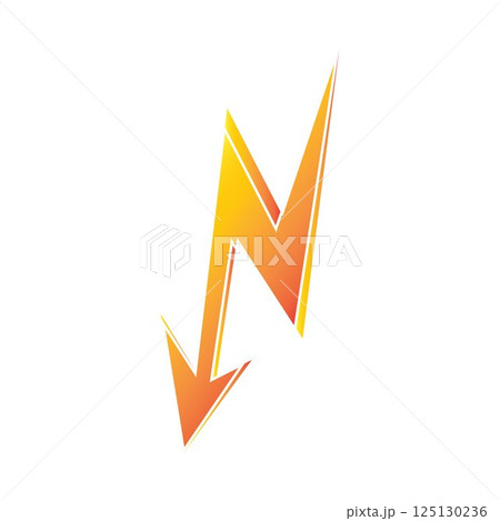 lightning thunderbolt electricity logo design template 125130236