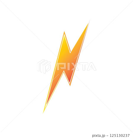 lightning thunderbolt electricity logo design template 125130237