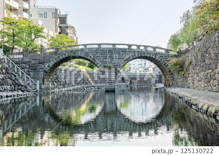 長崎県長崎市　人気の観光名所　国指定重要文化財の眼鏡橋 125130722