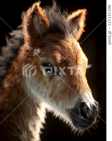 午年の馬の背景　AI画像 125131106