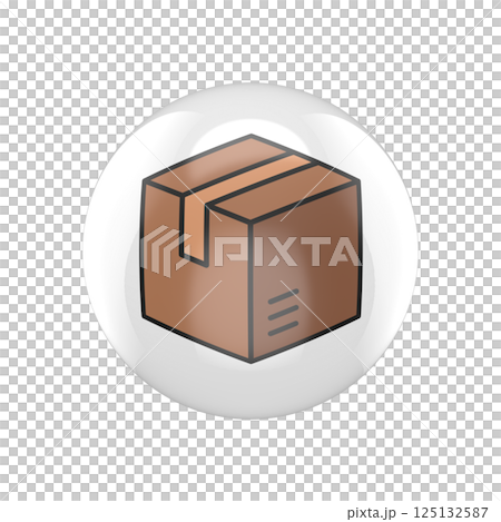 package glossy rounded icon, minimalistic...のイラスト素材 [125132587] - PIXTA