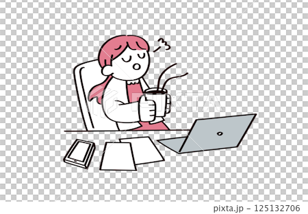 正在休息的職業女性 正在休息的職業女性 125132706
