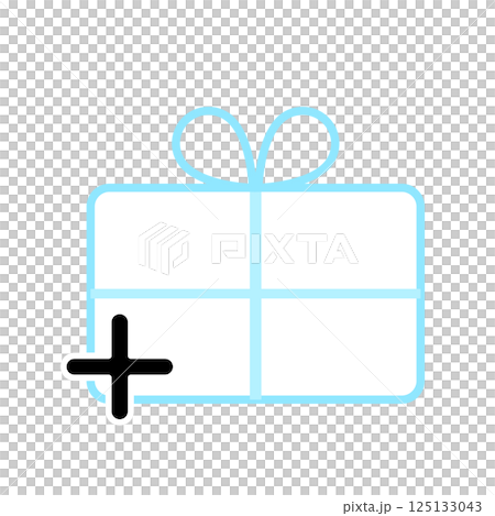 禮物 +（加號）圖示藍色 125133043