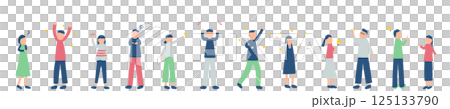 Illustrations of people that can be used for points 125133790