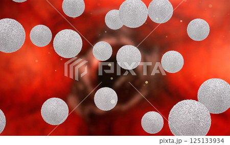 White blood cells in vein 125133934