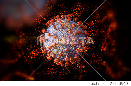 Coronavirus cell or covid-19 cell disease Coronavirus cell or covid-19 cell disease 125133949