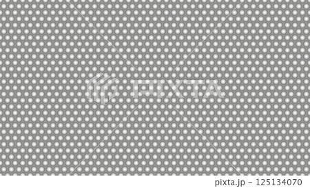 Seamless industrial pattern with texture and relief of convex spherical bearings hemispheres uniformly distributed over metal surface. Background for technical or manufacturing. Vector Seamless industrial pattern with texture and relief of convex spherical bearings hemispheres uniformly distributed over metal surface. Background for technical or manufacturing. Vector 125134070