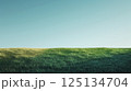 空と土手のシンプルなコピースペースのある背景　AI生成画像 125134704