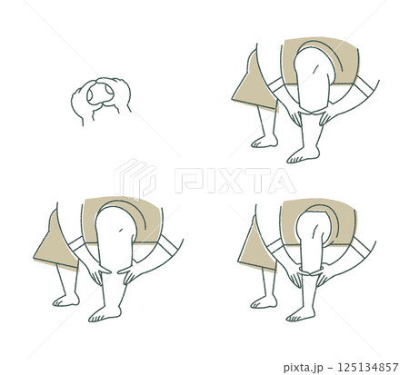 senior _輪っかチェック4パターン senior _輪っかチェック4パターン 125134857