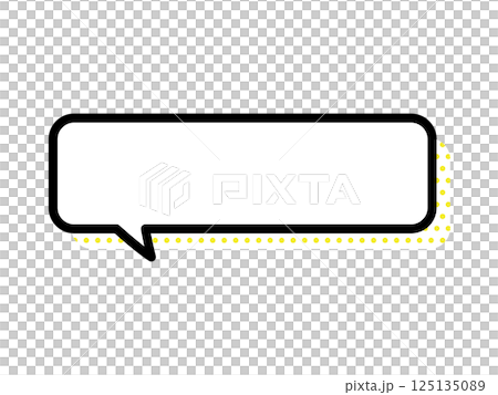 對話泡泡_圓角_圓點_黃色 對話泡泡_圓角_圓點_黃色 125135089
