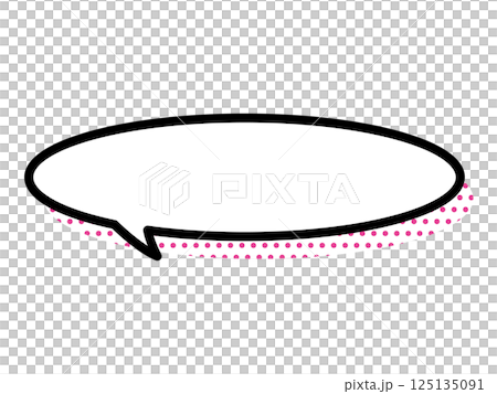 對話泡泡_圓圈_點_粉紅色 125135091