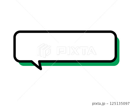吹き出し_角丸_緑 吹き出し_角丸_緑 125135097