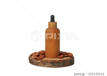 PNG, Almonds oil, isolated on white background 125135212