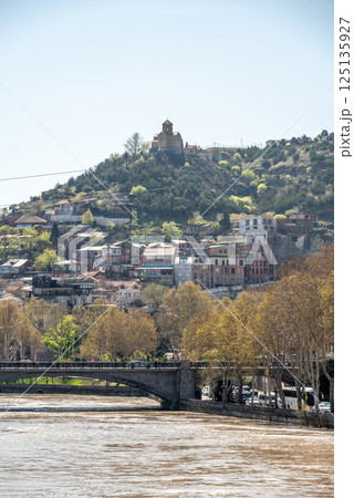Cityscape view of Tbilisi, the capital of Georgia 125135927
