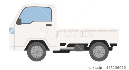 軽トラックのベクターイラスト 125136036