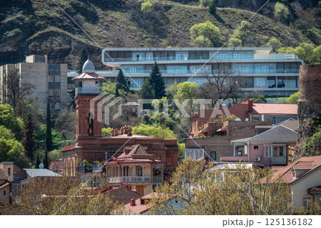 Cityscape view of Tbilisi, the capital of Georgia 125136182