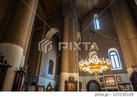 Interior of the Metekhi church of the Nativity of the Mother of God in Tbilisi, capital of Georgia 125136189