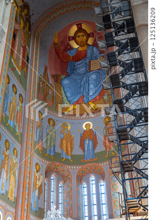 Holy Trinity Cathedral of Tbilisi (Sameba), main cathedral of the Georgian Orthodox Church in Tbilisi, capital of Georgia Holy Trinity Cathedral of Tbilisi (Sameba), main cathedral of the Georgian Orthodox Church in Tbilisi, capital of Georgia 125136209